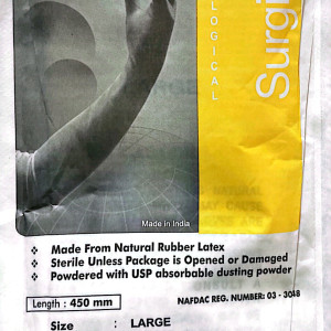 SurgiLac gynecological LONG CUFF SURGICAL GLOVES