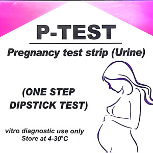 P-TEST Pregnancy test strip (Urine) (ONE STEP DIPSTICK TEST)